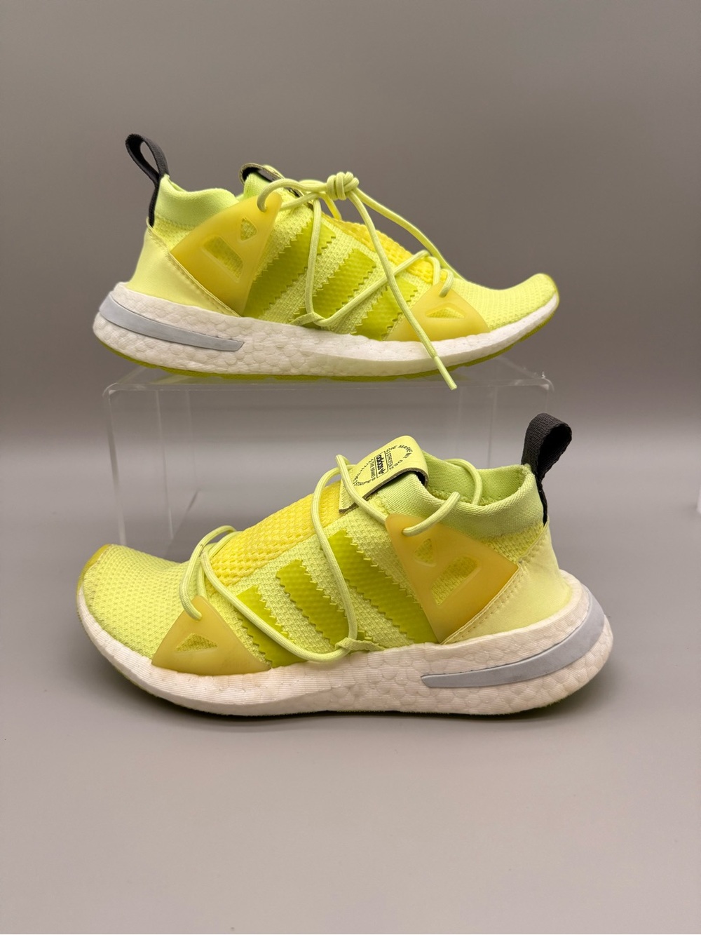 Adidas Neon Yellow Slip-On Athletic Sneakers